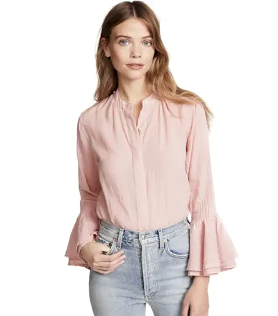 Birds of Paradise by Trovata + Victoria Bell Sleeve Top