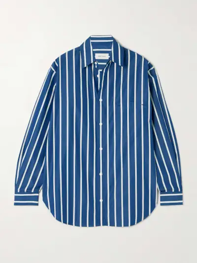Striped Cotton-Poplin Shirt
