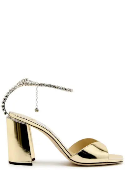 Saeda 85 Metallic Leather Sandals