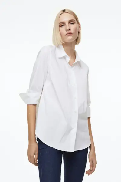 H&M + Cotton-Blend Shirt