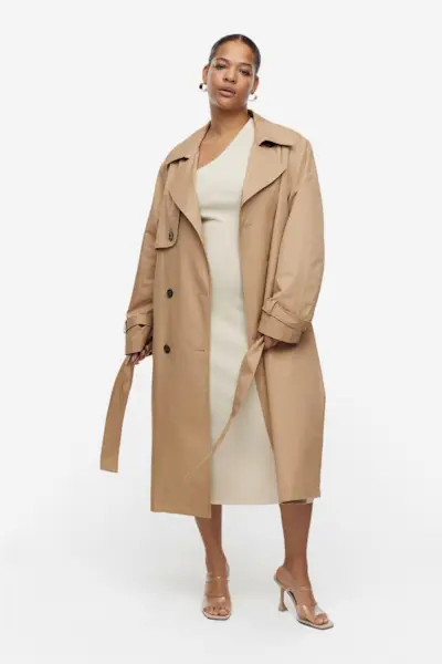 H&M + Cotton Twill Trench Coat