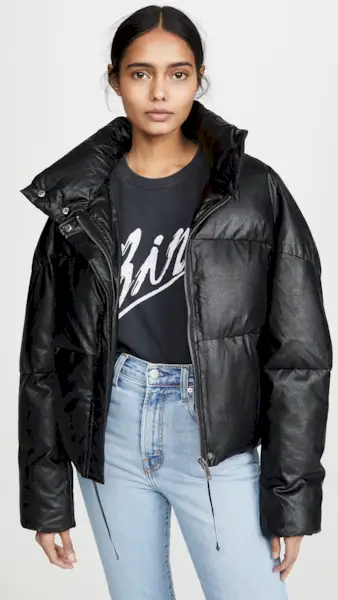 Apparis + Camila Vegan Leather Puffer