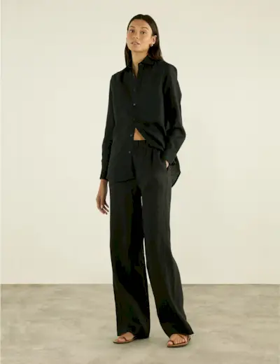 The Palazzo: Linen, Black