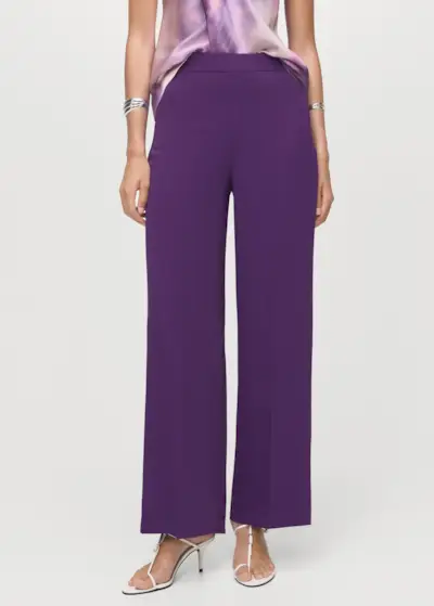 High-Waist Straight Pants - Women | Mango Usa