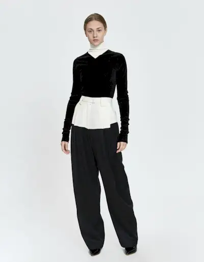 Rachel Comey + Divide Colorblock Wool Trouser