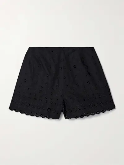 Arbre Broderie Anglaise Cotton Shorts