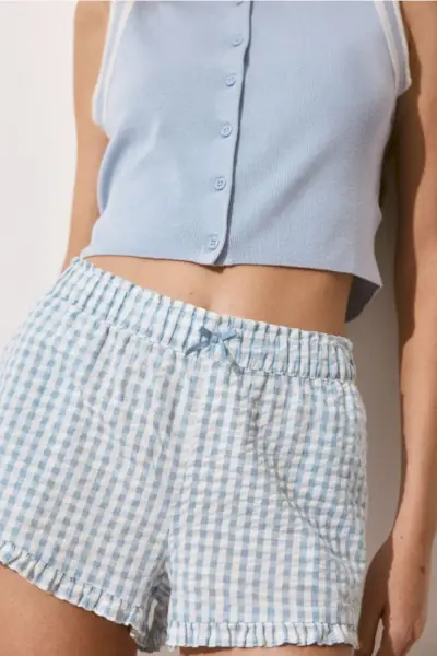 Seersucker Pull-On Shorts
