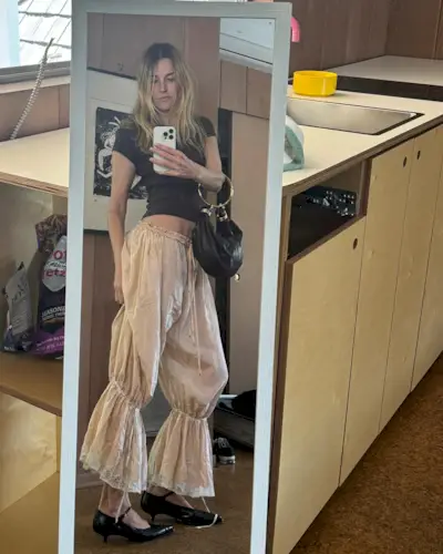 An image of wearing a 2025 short trend.