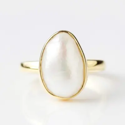 Carrie Elizabeth pearl ring