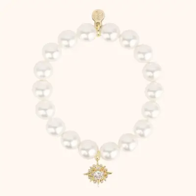 Star Bright Pearl Beaded Bracelet