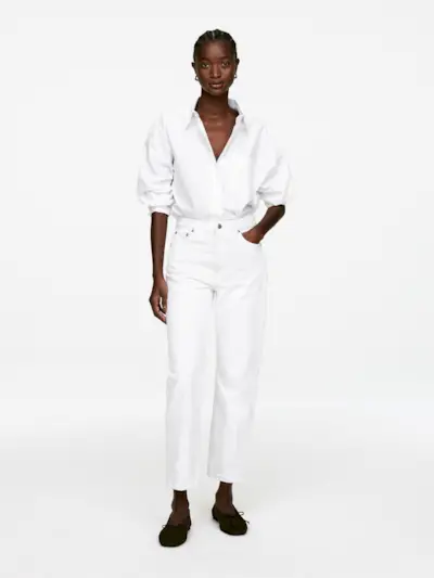 Jade Cropped Slim Jeans – White – Women – Arket Gb