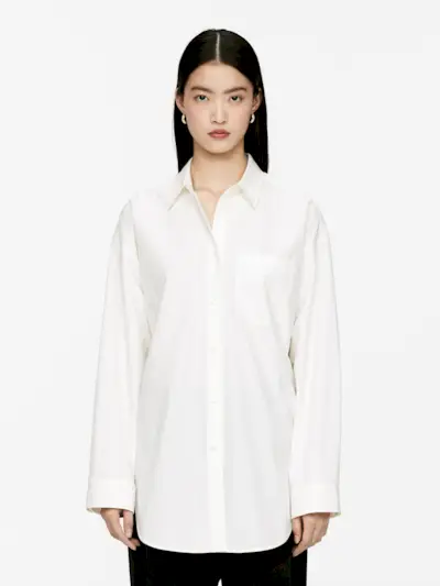 Batwing-Sleeve Shirt – Off-White – Women – Arket Gb