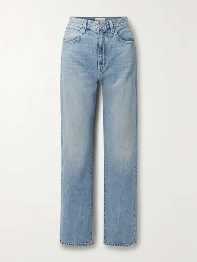 + Net Sustain London High-Rise Straight-Leg Organic Jeans