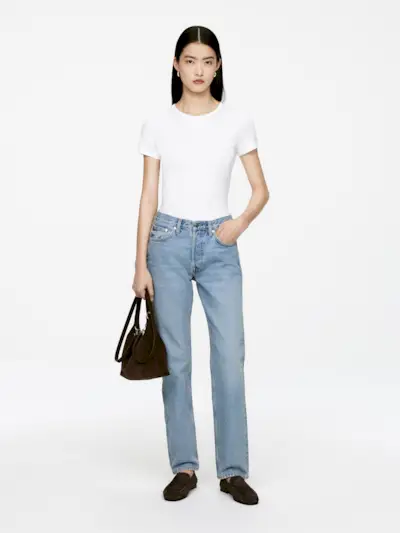 Snow Straight Jeans – Dusty Blue – Women – Arket Gb