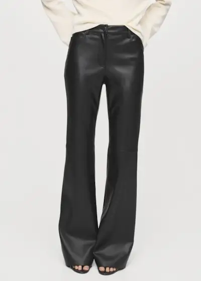 Leather-Effect Skinny Pants - Women | Mango Usa