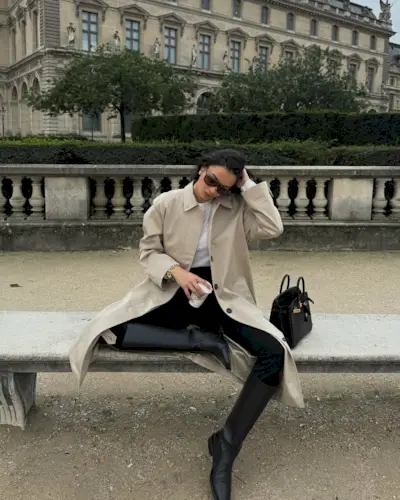 Kelsey Merritt wearing knee-high boots