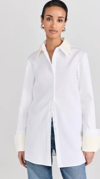 Interior button-down shirt