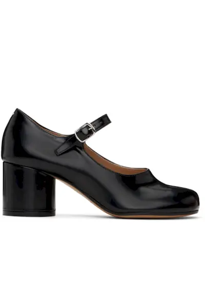 Black Tabi Mary-Jane Heels