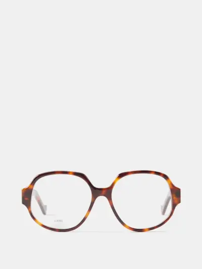 Oversized round acetate glasses