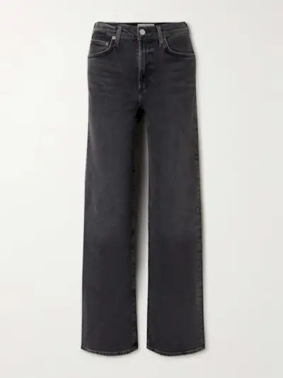 Harper Mid-Rise Wide-Leg Jeans