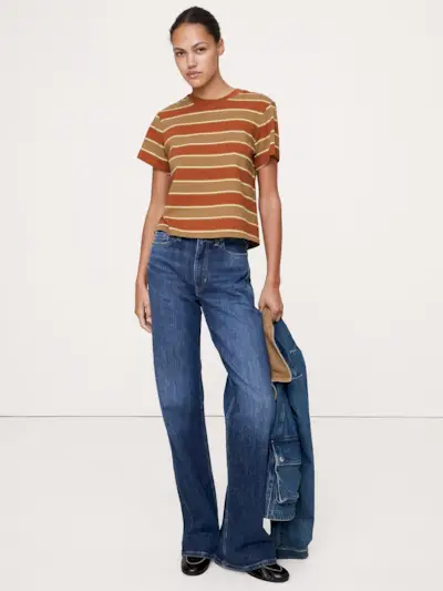 Vintage Cotton Crew-Neck T-Shirt