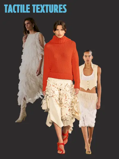 Collage of New York Fashion Week spring/summer 2026 models.