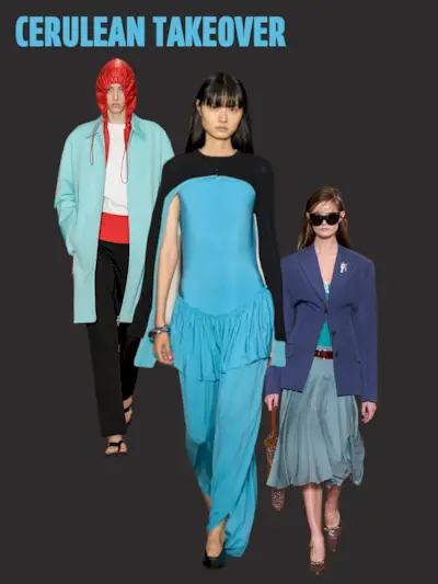 Collage of New York Fashion Week spring/summer 2026 models.