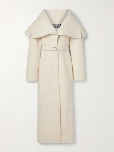 Caruso Belted Wool-Felt Coat
