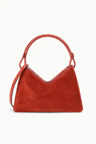 Valerie Shoulder Bag | Auburn Suede