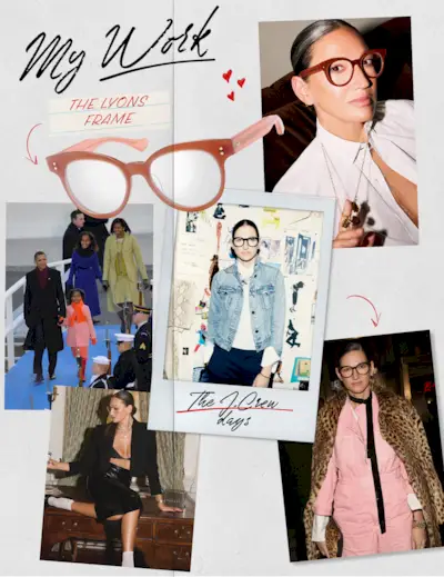 Collage of Jenna Lyons.