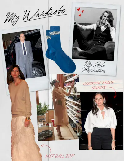 Collage of Jenna Lyons and Charlotte Rampling.