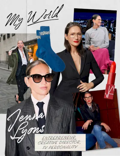 Collage of Jenna Lyons.