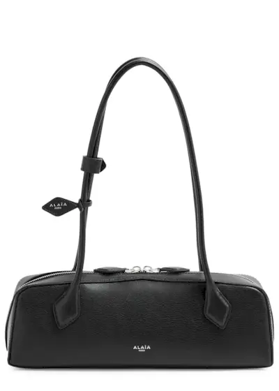 Le Teckel Medium Grained Leather Shoulder Bag