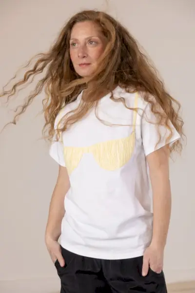 Florida Woman Appliqué T - White/butter
