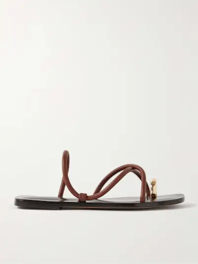 Laurie Embellished Leather Sandals