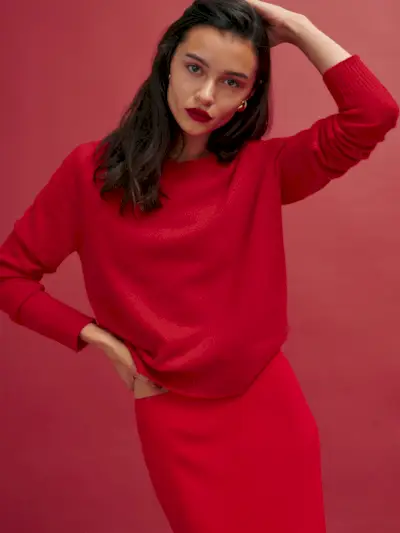 Dana Cashmere Crew Sweater