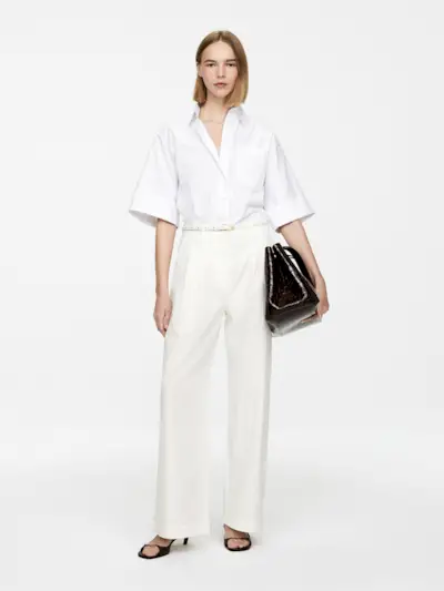 Pleated Trousers – White – Women – Arket Gb