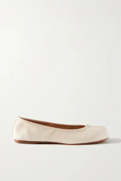 Tabi Split-Toe Leather Ballet Flats