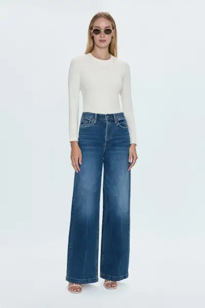 Lana High Rise Ultra Wide Leg Jean - Cider - Cider / 24