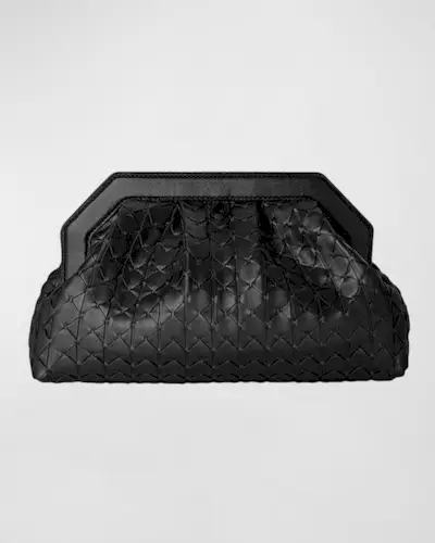 Secret Mosaic Leather Clutch Bag