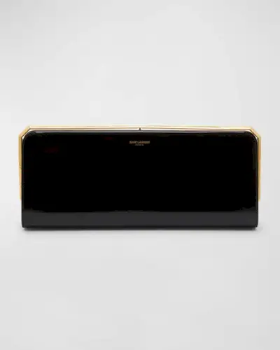 Date Minaudiere Clutch Bag in Patent Leather