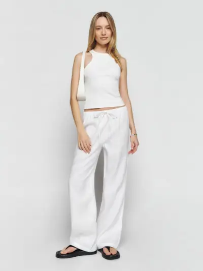 Reformation + Olina Linen Pant
