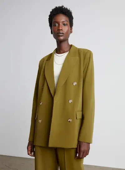 Mommy's Reviews Collection + Bri Double-Breasted Blazer