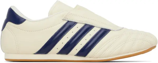 Off-White & Blue Taekwondo Sneakers