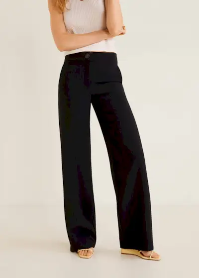 Mango + Flowy Palazzo Trousers