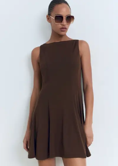 Short Flared Dress - Women | Mango United Kingdom