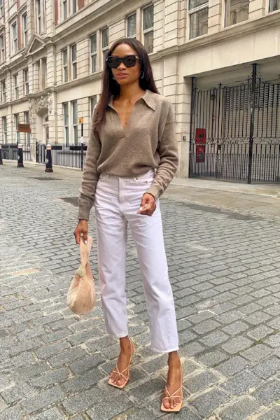 woman wearing strappy heels