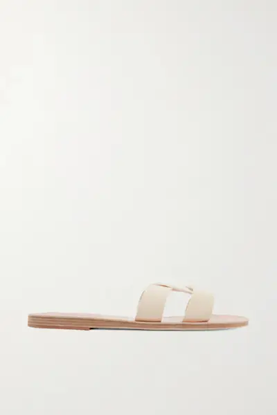 Ancient Greek Sandals + Desmos Cutout Leather Slides