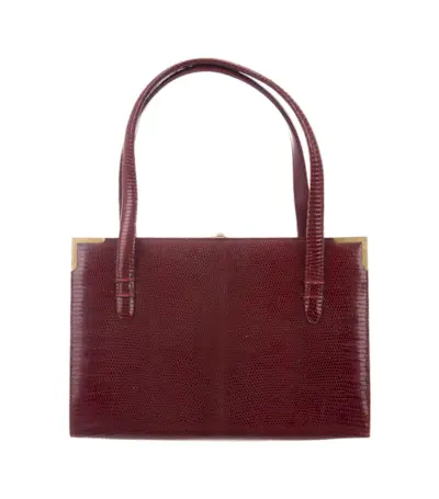 Gucci + Vintage Lizard Handle Bag