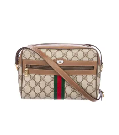 Gucci + Vintage GG Web Camera Bag